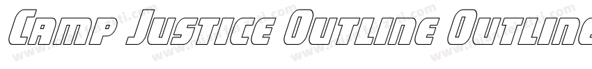 Camp Justice Outline Outline字体转换
